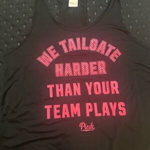 Black Racerback tank top from Pink Victoria’s Secret